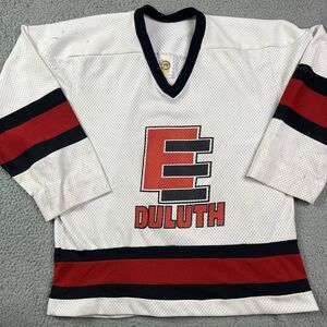Vintage Duluth East Greyhounds Hockey Jersey High School Minnesota MN‎ Sz XL